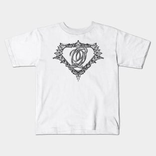 Super Sleek Style Q Symbol Kids T-Shirt